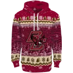 boston college eagles christmas trees maroon hoodie best selling