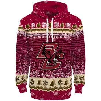 boston college eagles christmas trees maroon hoodie best selling