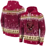 boston college eagles christmas trees maroon hoodie best selling