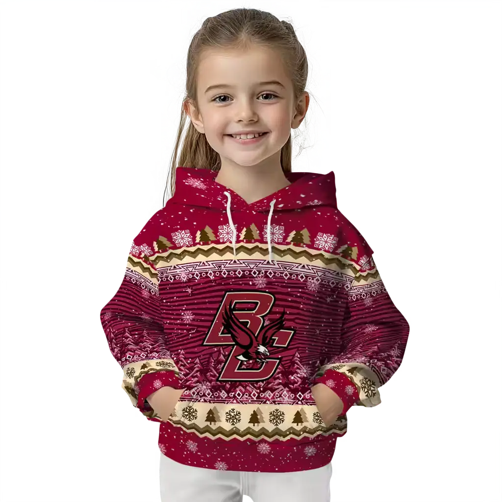 boston college eagles christmas trees maroon hoodie top rated boston college eagles christmas trees maroon hoodie top rated