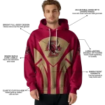 boston college eagles concentric lines maroon black hoodie best selling