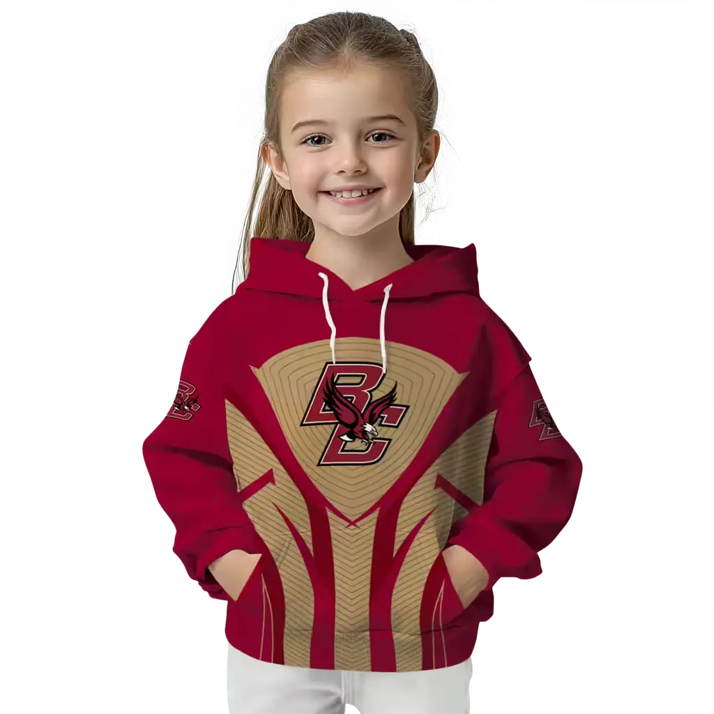 boston college eagles concentric lines maroon black hoodie top rated boston college eagles concentric lines maroon black hoodie top rated
