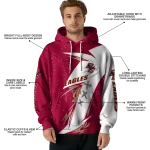 boston college eagles dynamic slash maroon white hoodie best selling