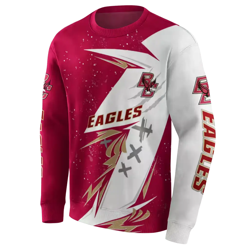 boston college eagles dynamic slash maroon white hoodie new arrival boston college eagles dynamic slash maroon white hoodie new arrival