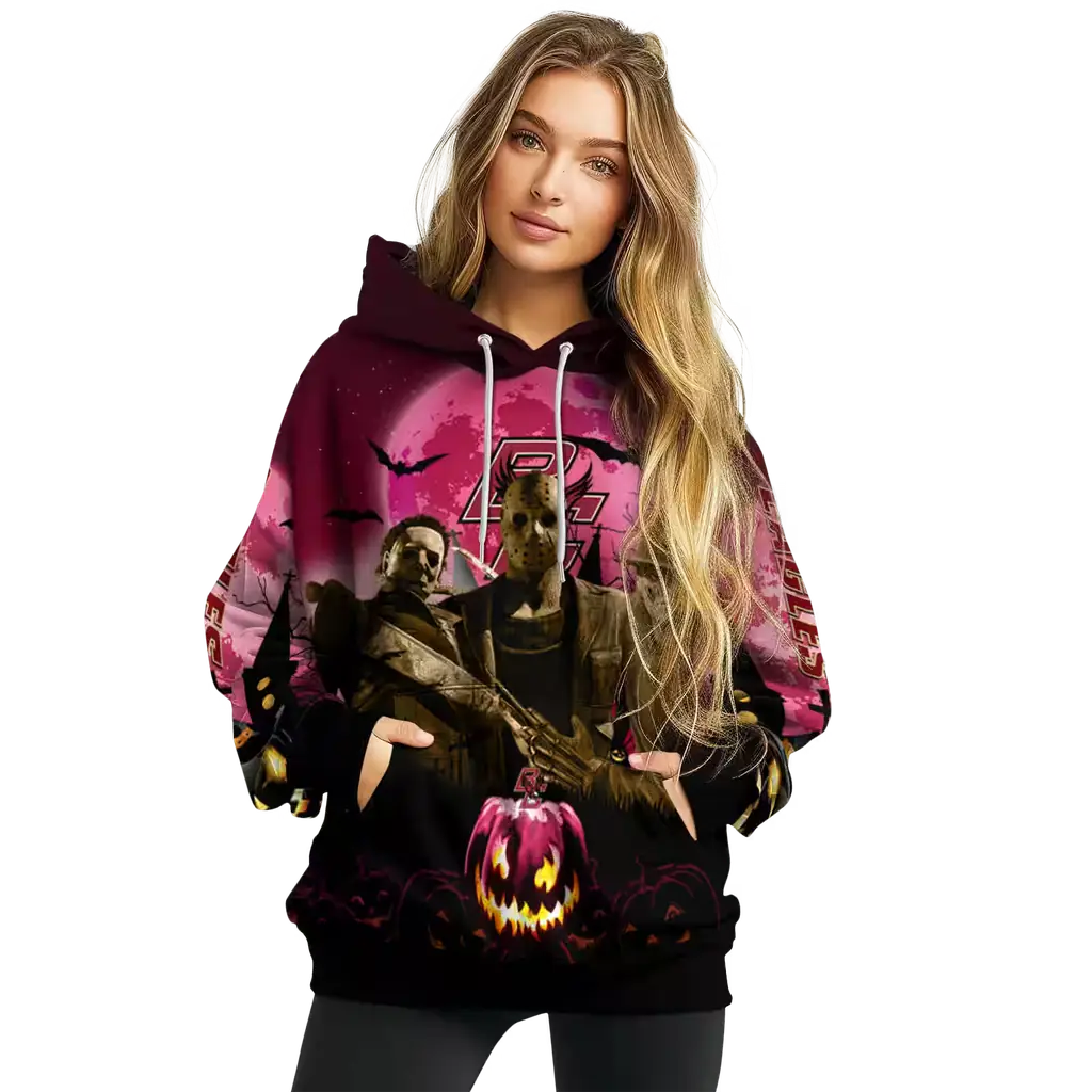 boston college eagles halloween vibes maroon black hoodie high quality boston college eagles halloween vibes maroon black hoodie high quality
