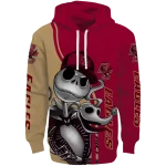 boston college eagles jack skellington maroon hoodie best selling