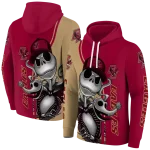 boston college eagles jack skellington maroon hoodie best selling