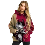 boston college eagles jack skellington maroon hoodie best selling