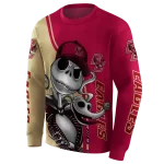 boston college eagles jack skellington maroon hoodie best selling