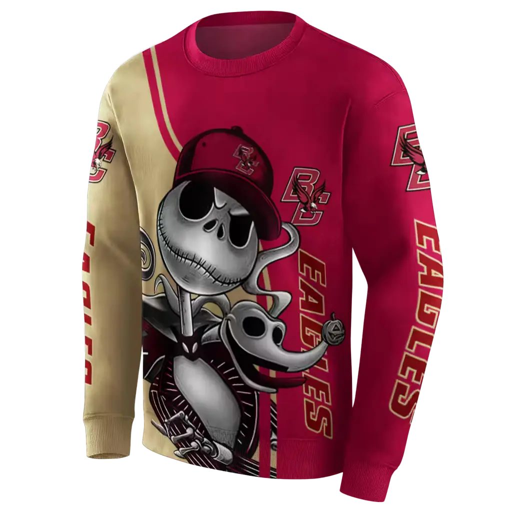 boston college eagles jack skellington maroon hoodie new arrival boston college eagles jack skellington maroon hoodie new arrival