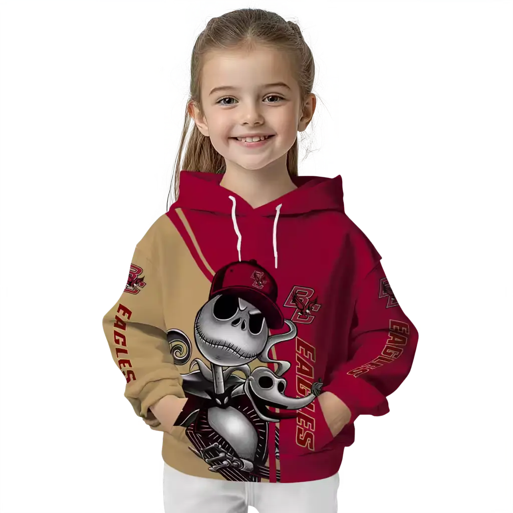 boston college eagles jack skellington maroon hoodie top rated boston college eagles jack skellington maroon hoodie top rated
