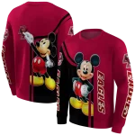 boston college eagles mickey mouse maroon black hoodie best selling
