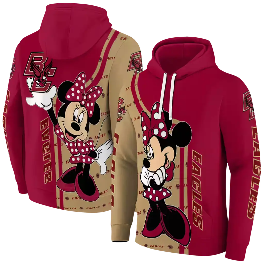 boston college eagles minnie mouse maroon hoodie fashion forward boston college eagles minnie mouse maroon hoodie fashion forward