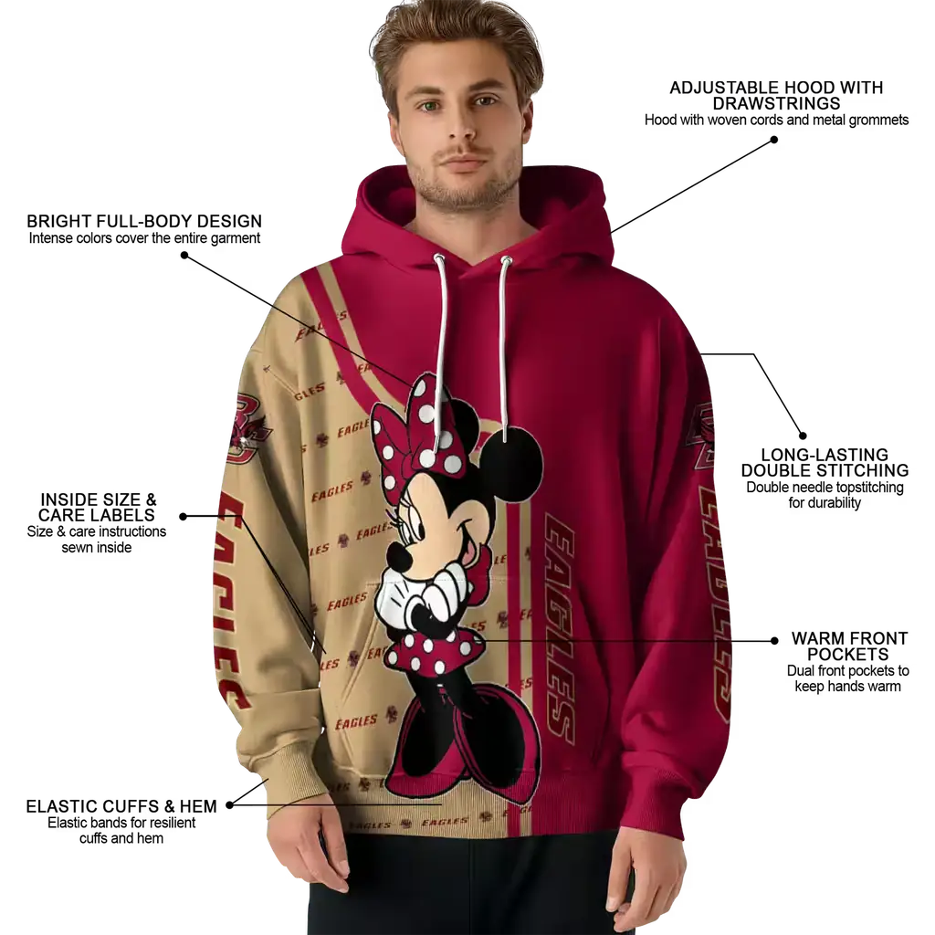boston college eagles minnie mouse maroon hoodie latest model boston college eagles minnie mouse maroon hoodie latest model