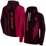 boston college eagles monogram pattern maroon hoodie best selling