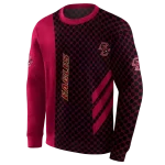 boston college eagles monogram pattern maroon hoodie best selling