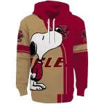 boston college eagles playful snoopy maroon hoodie best selling
