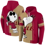 boston college eagles playful snoopy maroon hoodie best selling