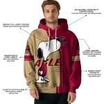boston college eagles playful snoopy maroon hoodie best selling