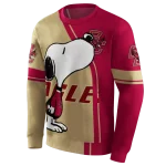 boston college eagles playful snoopy maroon hoodie best selling