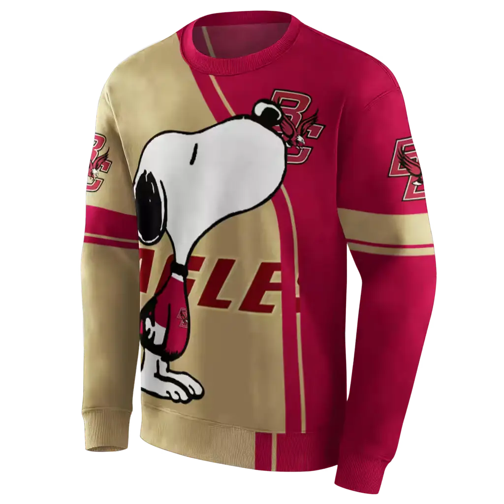 boston college eagles playful snoopy maroon hoodie new arrival boston college eagles playful snoopy maroon hoodie new arrival
