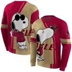 boston college eagles playful snoopy maroon hoodie best selling