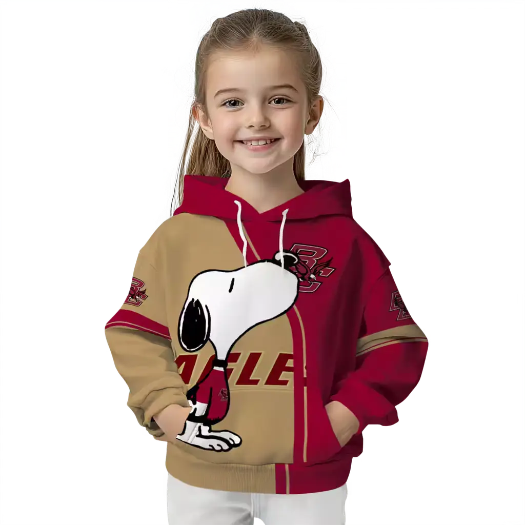 boston college eagles playful snoopy maroon hoodie top rated boston college eagles playful snoopy maroon hoodie top rated