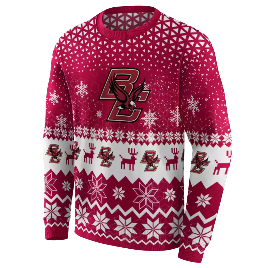 boston college eagles reindeer motif maroon hoodie new arrival boston college eagles reindeer motif maroon hoodie new arrival