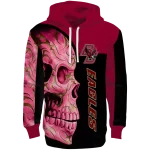 boston college eagles skull motif maroon black hoodie best selling