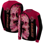 boston college eagles skull motif maroon black hoodie best selling