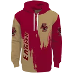 boston college eagles splatter effect maroon hoodie best selling