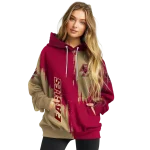 boston college eagles splatter effect maroon hoodie best selling