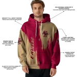 boston college eagles splatter effect maroon hoodie best selling