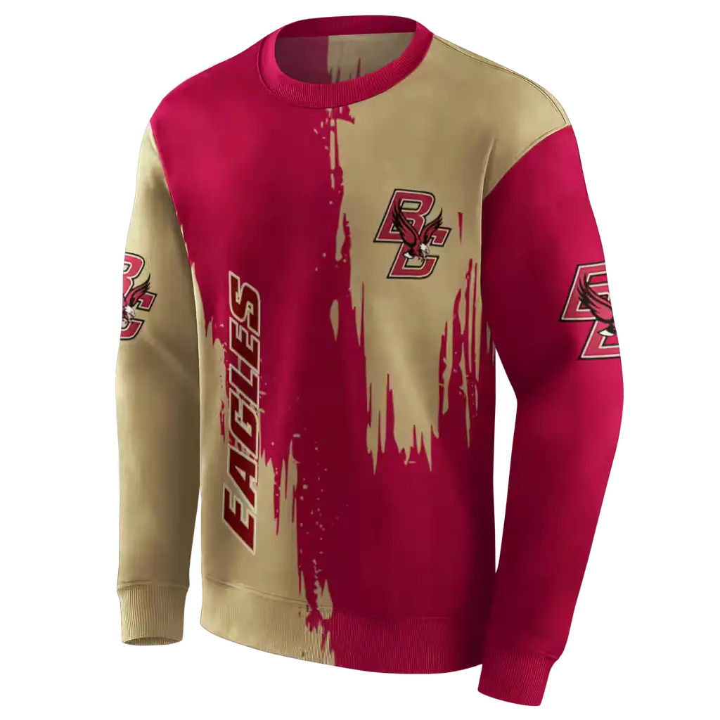 boston college eagles splatter effect maroon hoodie new arrival boston college eagles splatter effect maroon hoodie new arrival