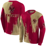boston college eagles splatter effect maroon hoodie best selling