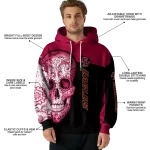 boston college eagles sugar skull maroon black hoodie best selling