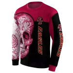 boston college eagles sugar skull maroon black hoodie best selling