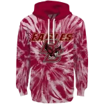 boston college eagles tie dye pattern maroon hoodie best selling