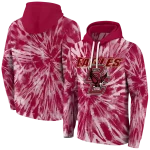 boston college eagles tie dye pattern maroon hoodie best selling
