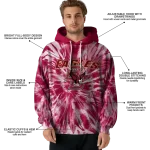 boston college eagles tie dye pattern maroon hoodie best selling