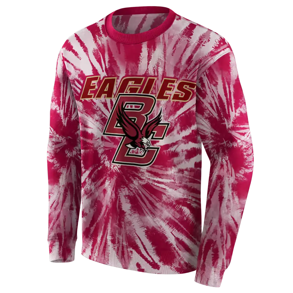 boston college eagles tie dye pattern maroon hoodie new arrival boston college eagles tie dye pattern maroon hoodie new arrival