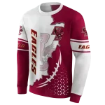 boston college eagles triangular pattern maroon white hoodie best selling