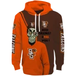 bowling green falcons achmed skull orange hoodie best selling
