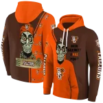 bowling green falcons achmed skull orange hoodie best selling