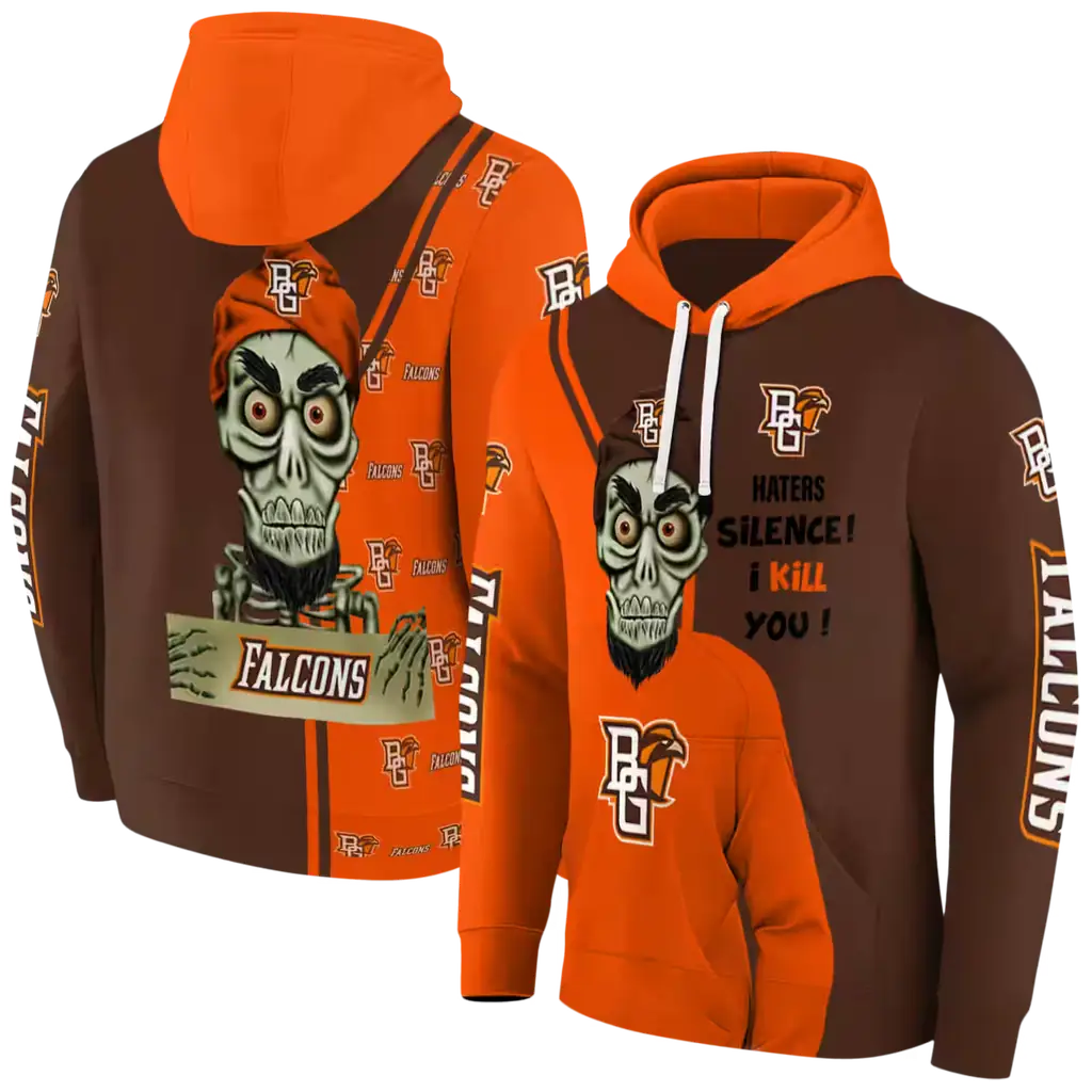 bowling green falcons achmed skull orange hoodie fashion forward bowling green falcons achmed skull orange hoodie fashion forward