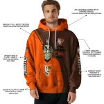bowling green falcons achmed skull orange hoodie best selling