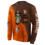 bowling green falcons achmed skull orange hoodie best selling