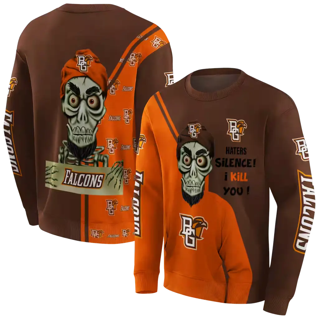 bowling green falcons achmed skull orange hoodie premium grade bowling green falcons achmed skull orange hoodie premium grade