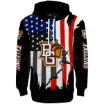 bowling green falcons american pride black hoodie best selling