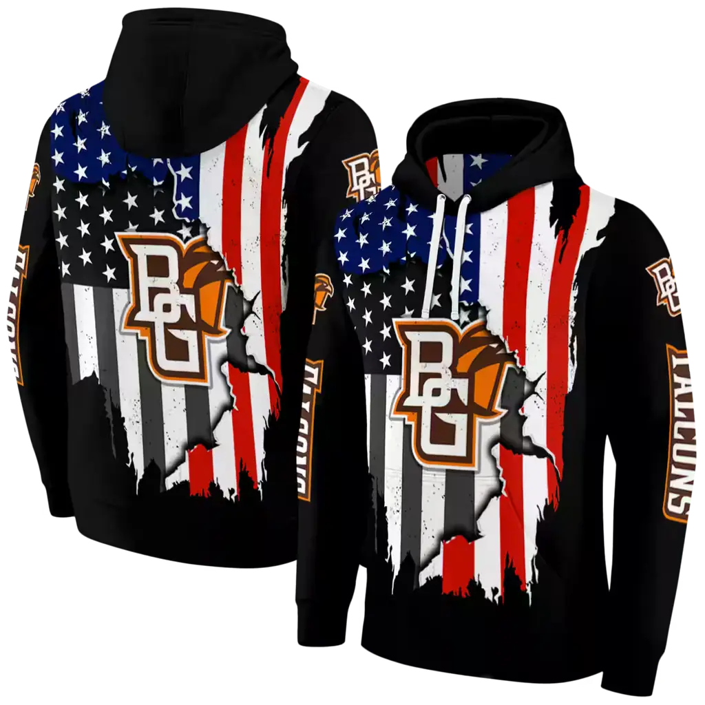 bowling green falcons american pride black hoodie fashion forward bowling green falcons american pride black hoodie fashion forward